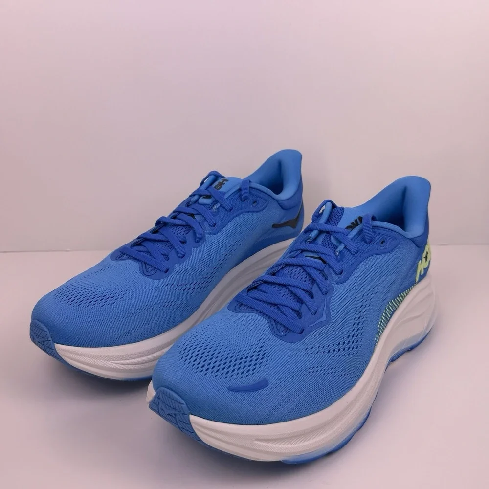 Hoka One One Clifton 11 Running Shoes Men Size 10D Blue/White 1176572 VSF Sample